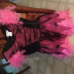 Wishcraft sz 12 Halloween pink black " witch" dress